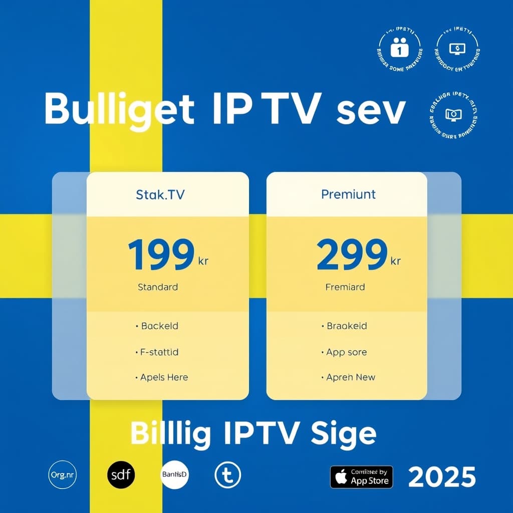 Billig IPTV Sverige 2025: Vad Du Får För Pengarna — Prisguide | StakTV