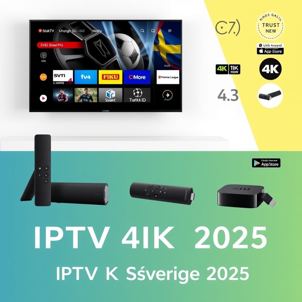 IPTV 4K Sverige 2025: Krav, Hastighet, Enheter & Inställningar | StakTV